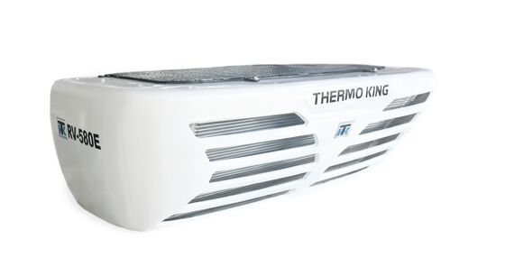 یونیت تبرید کامیون ترمو کینگ RV580E جایگزین C450 با سیستم آماده به کار 24 ولت DC، یخ زدایی گاز داغ و وزن سبک