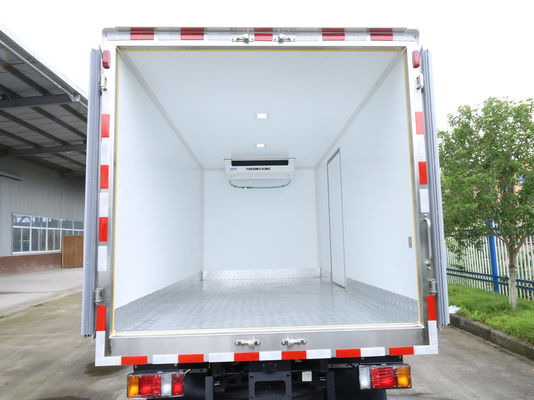 QINGLING ISUZU KV100 100P کامیون یخچال برای غذا حمل و نقل گوشت ماهی NKR فریزر 5 تن THERMO KING RV380 یخچال