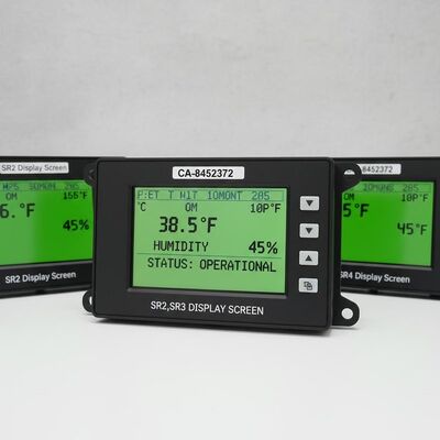 صفحه نمایش SR2,SR3,SR4 صفحه نمایش SR2,SR3 صفحه نمایش CA-8452372 رنگ سبز نوع صفحه نمایش LCD برای THERMO KING SB210 SB230 HMI قطعات جانبی بازار