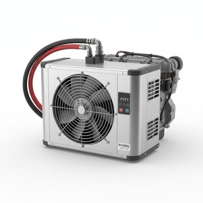 یونیت تبرید کامیون ترمو کینگ RV580E جایگزین C450 با سیستم آماده به کار 24 ولت DC، یخ زدایی گاز داغ و وزن سبک