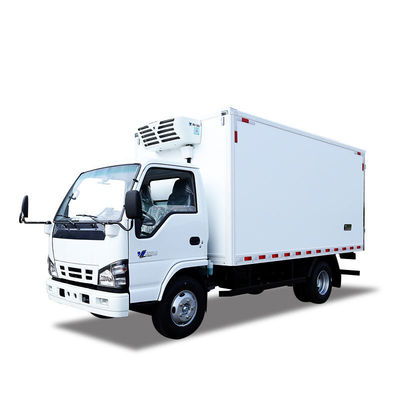 کامیون یخچال QINGLING برای مواد غذایی حمل و نقل گوشت ماهی NKR فریزر 5 تن THERMO KING RV380 یخچال