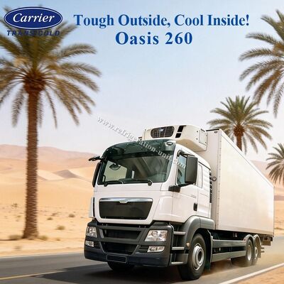 یونیت تبرید Oasis 260 Carrier Transicold موجود برای کامیون یخچال‌دار با جعبه 5-6 متری، مناسب برای دمای محیط 50 درجه، قیمت مناسب